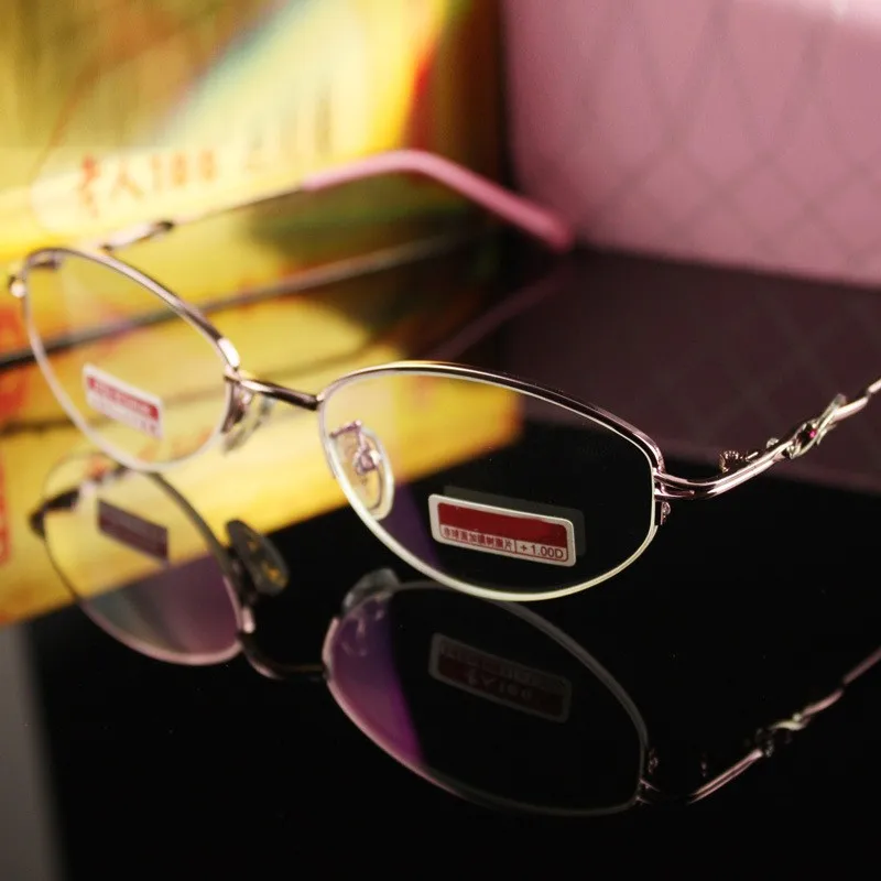 

Semi-rimless Fashion Design Ellipse Frame Spectacle Reading Glasses +4.5 +5 +5.5 +6 +6.5 +7 +7.5 To +13 Ochki Dlya Chteniya