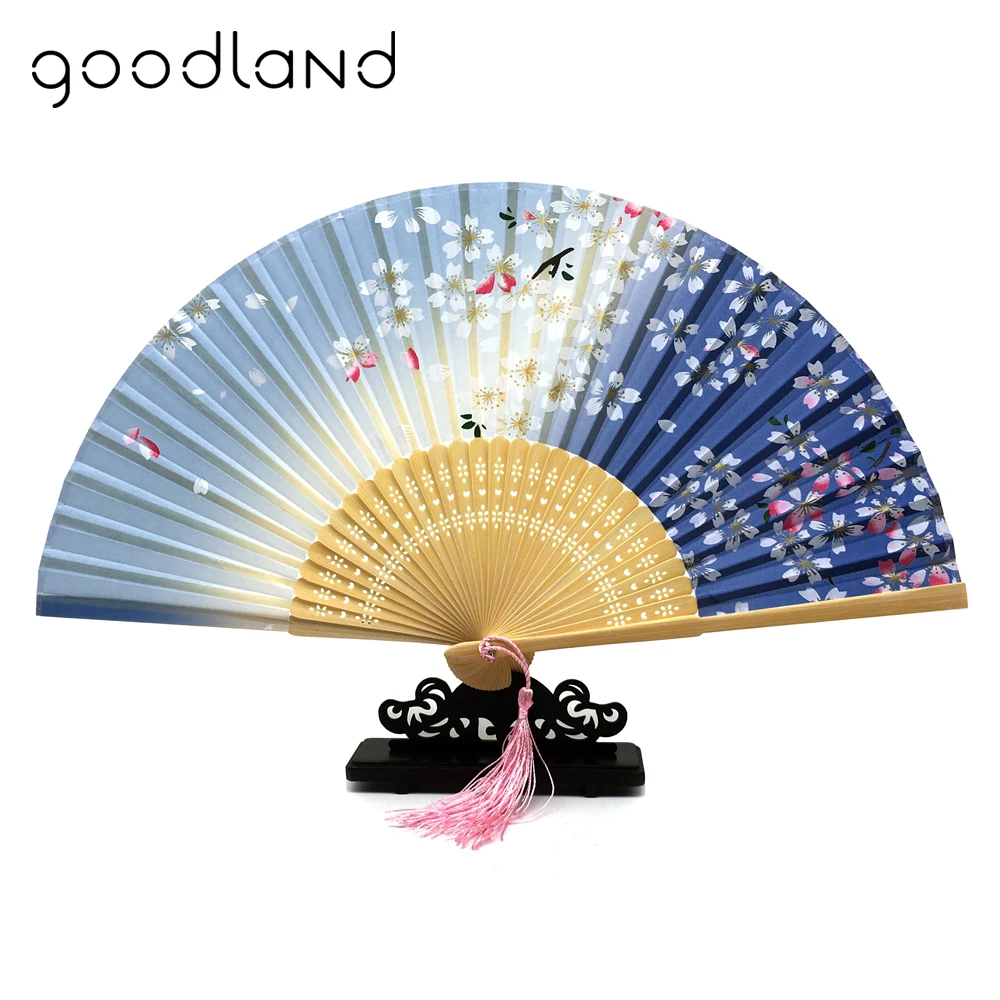 

Free Shipping 30pcs New Arrival High Quality Silk Cherry Blossom Bamboo Pocket Fans Wedding Birthday Party Favors Party Supplies