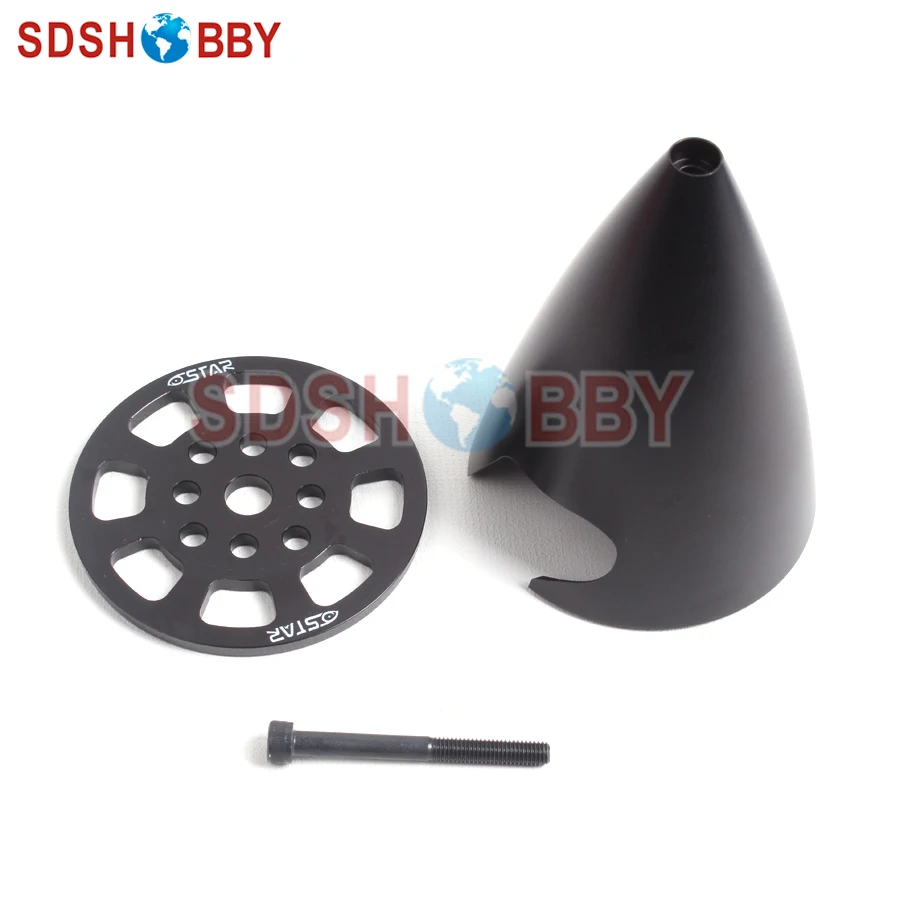 6STARHOBBY 3.25in/83mm Pointed Aluminum Alloy Spinner with Drilled &CNC Anodized Process for DLE55 EME60 /Sbach Airplane etc