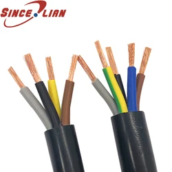 Electrical Wire Signal Cable RVV4 Signal Control Sheath Cable RVV4X0.3/0.5/0.75/1.0mm Square Soft Connection Line