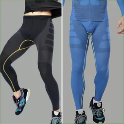 Men's Gym Running Quick Dry Fitness Pants, Training Sport Long Leggings, Tight Compression Pants