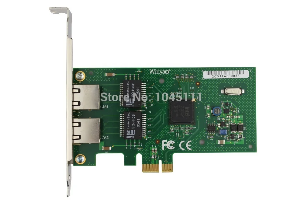 Winyao WY580T PCI-e X1 2x RJ45 Gigabit Ethernet Network Adapter NIC For Desktop Computer intel82580 I340T2 VLAN Diskless ROS