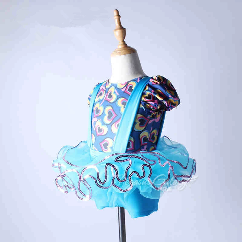 

New Nice Design Blue Child Ballet Tutu Dress,Girls Ballerina Professional Stage Performance Costume,High Quality Kids Dancewear