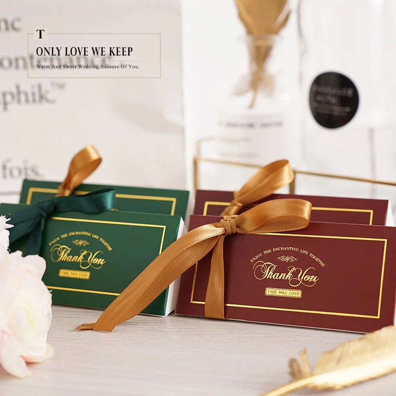 

Europe Originality Multicolor Special Forest Theme Wedding Favors Candy Boxes chocolate box Wedding Party Gift Box With Ribbons