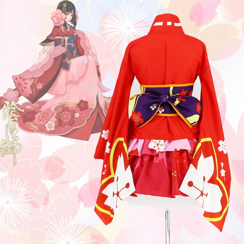 Uniforme Kimono à fleurs Lolita meidofu, tenue de demoiselle d'honneur, ensemble de Costumes Cosplay pour femmes et filles