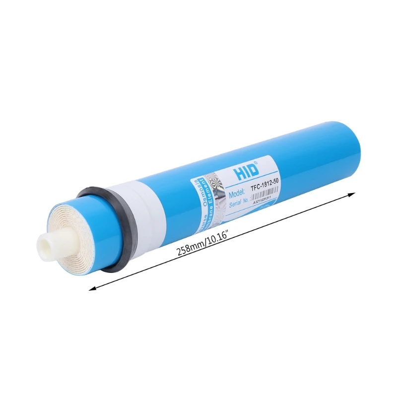 Cartucho de filtro de agua de ósmosis inversa, membrana RO 50gpd 75gpd, reemplazo para el hogar