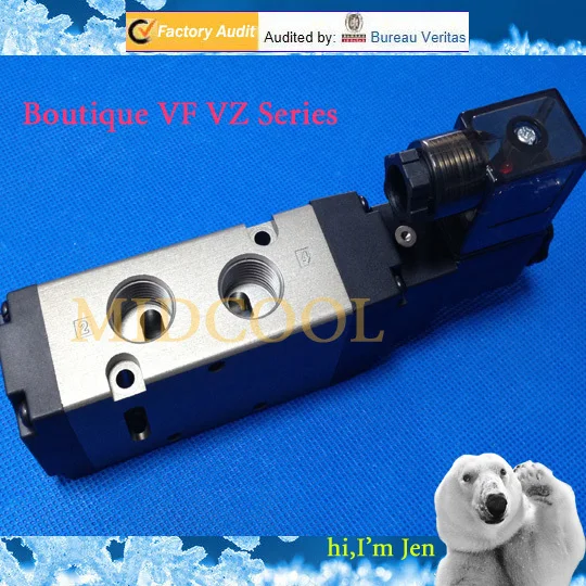 Valvula Boutique VF series solenoid valve 5-way 2 positions VF3230 solenoid valve ,G1/4 for Gas