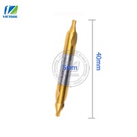 5 PCS JSG2 HSS diameter 5mm Combined Center Drills Bit Set Countersinks 60 Degree Angle