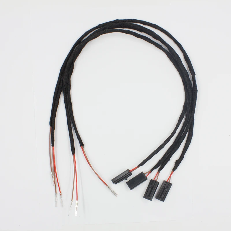 KE LI MI 4xCar Door Light Cable Harness Plug For Toyota Prius Lexus Infiniti Nissan LED Door Warning Lamp Extension Wires Socket