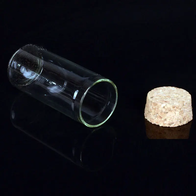 100pcs wholesale 30ml Glass bottle  with Wood cork, 1oz clear  Glass Vials Craft bottle with Corked lid,small glass bottles