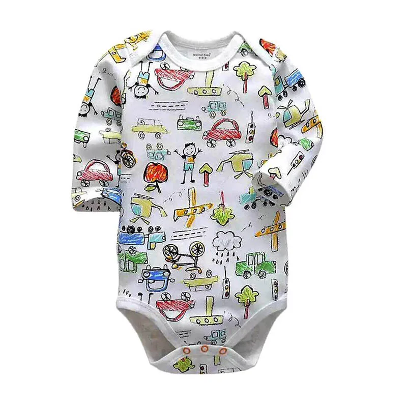 Baby Jongens Bodysuit Pasgeboren Baby Meisjes Body 3 6 9 12 18 24 Maanden Lange Mouwen Body