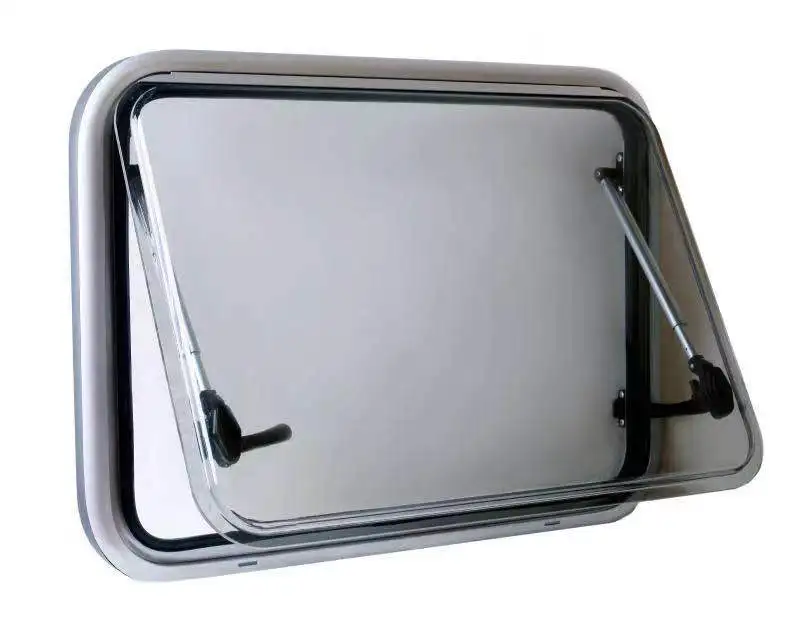 

Top Hung Side Window Round Angle Ventilation Hatch With Screen and Blind RV Caravan Motorhome MG17RWAG