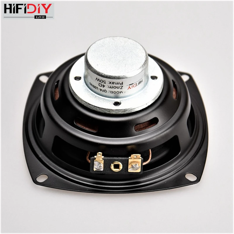 HIFIDIY LIVE Hi-Fi  4 inch DIY Full frequency speaker unit 4 8OHM 25W Neodymium magnetic High Alto bass loudspeaker QF4-105NS