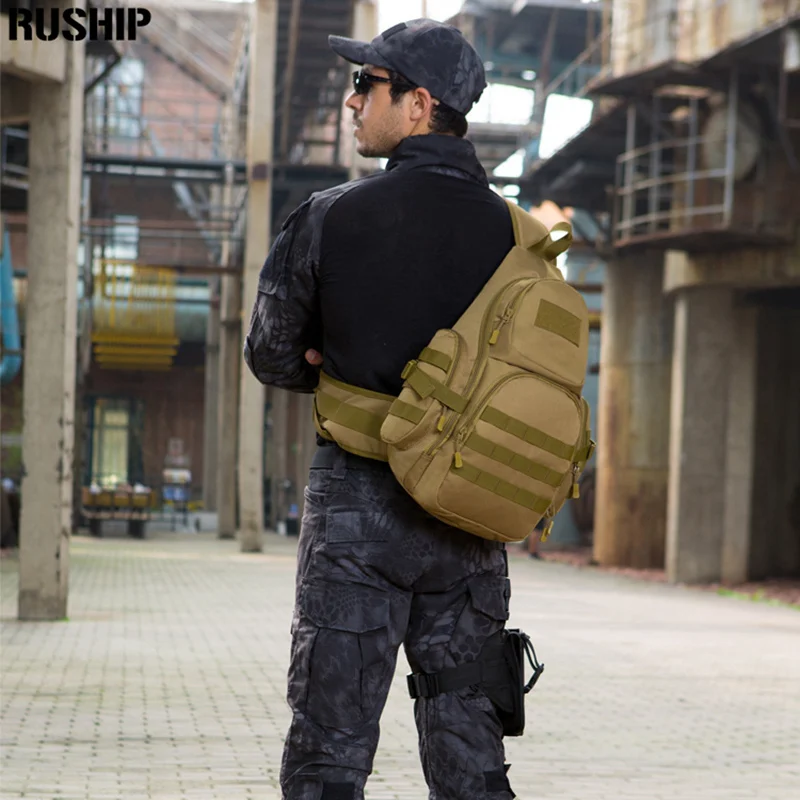 Men Chest Bag Tactics Nylon Chest Pack Big Crossbody Sling Travel Men Shoulder Messenger Bags Outdoors Back pack Rucksacks Bag