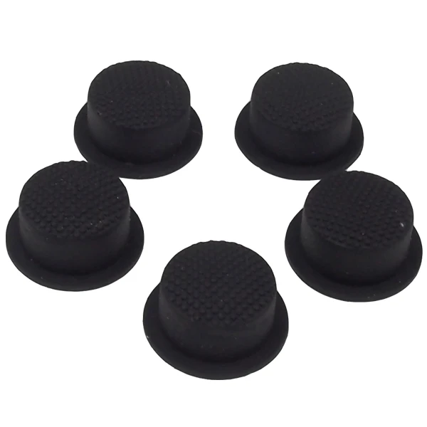 14mm(D) x 8mm(H) Silicone Tailcaps for LED Flashlight - 10 pcs