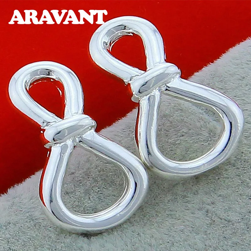 New Arrival 925 Silver 8 Word Earring For Women Wedding Jewelry