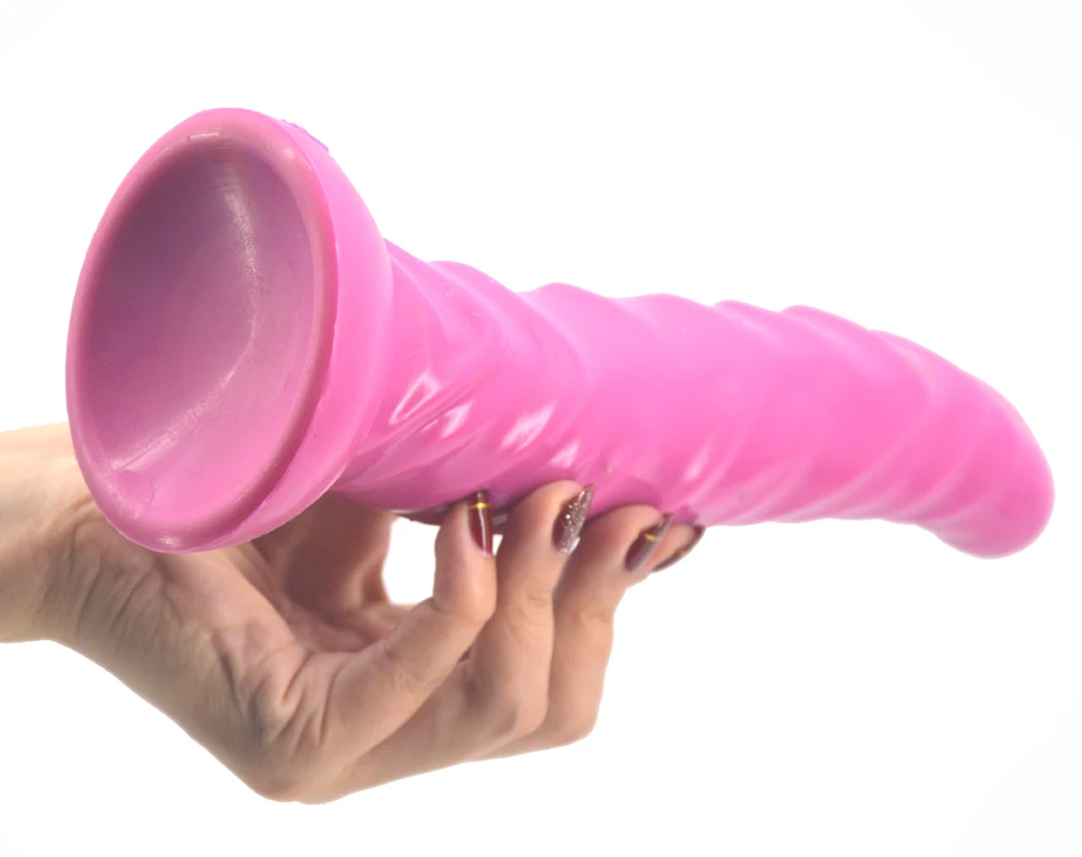 FAAK curved butt plug silicone dildo 2018 sex products waves surface big long anal plug with suction cup g spot stimulate flirt