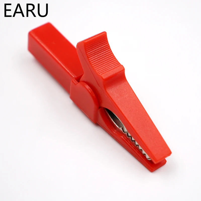 55MM Alligator Clip + BANANA PLUG, Test Probe With 4mm Banana Plug Cable Clips Socket Battery Red Black