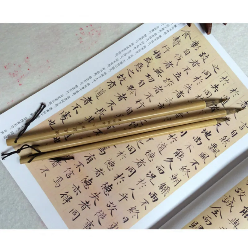 Chinese Traditional Calligraphy Brushes Pen Set Weasel and Mouse Whisker Multiple Hairs Chinese Writing and Painting Brushes Set