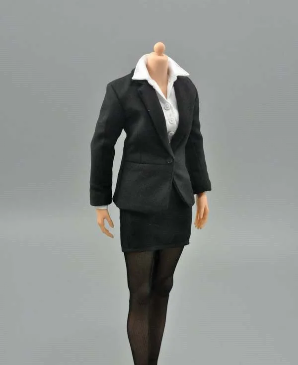 1/6 scale figure doll accessories clothes female suit for 12