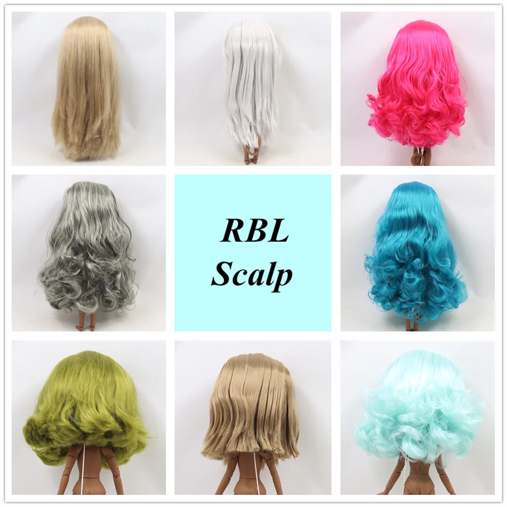 Blyth Doll 1/6 Wigs RBL Scalp With scalp bang/no bangs fringe soft Different styles of hair can choose skin