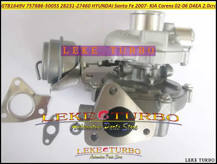 GTB1649V 757886 757886-5005S 757886-0005 28231-27460 Turbo Turbocharger For HYUNDAI Santa Fe 07- KIA Carens 02-06 D4EA 2.0L CRDI