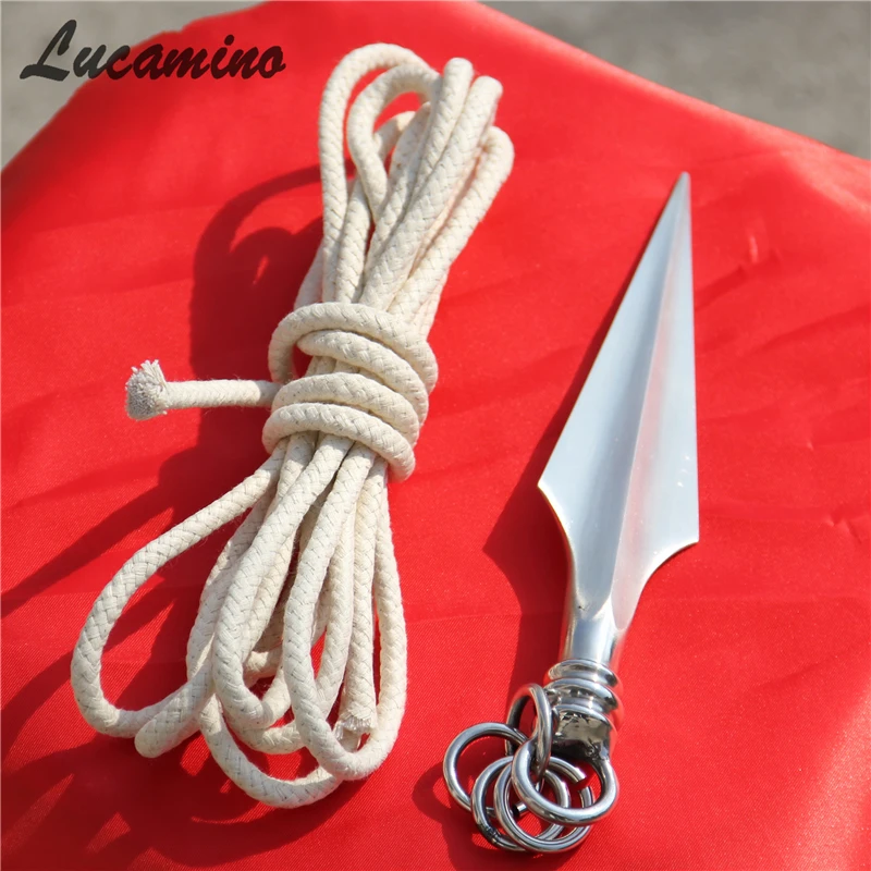 Hot Traditional Wushu Rope Dart  Kungfu Stainless Steel rope darts For Tousheng Soft Martial Arts Equipments