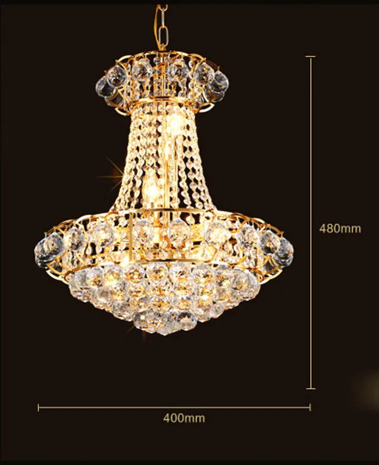 Imagem -03 - Lustre Luxuoso Dourado de Cristal Lustre para Sala de Jantar Teto Lâmpadas Suspensas Luminária para Iluminação de Casa Led Lustre Iluminação