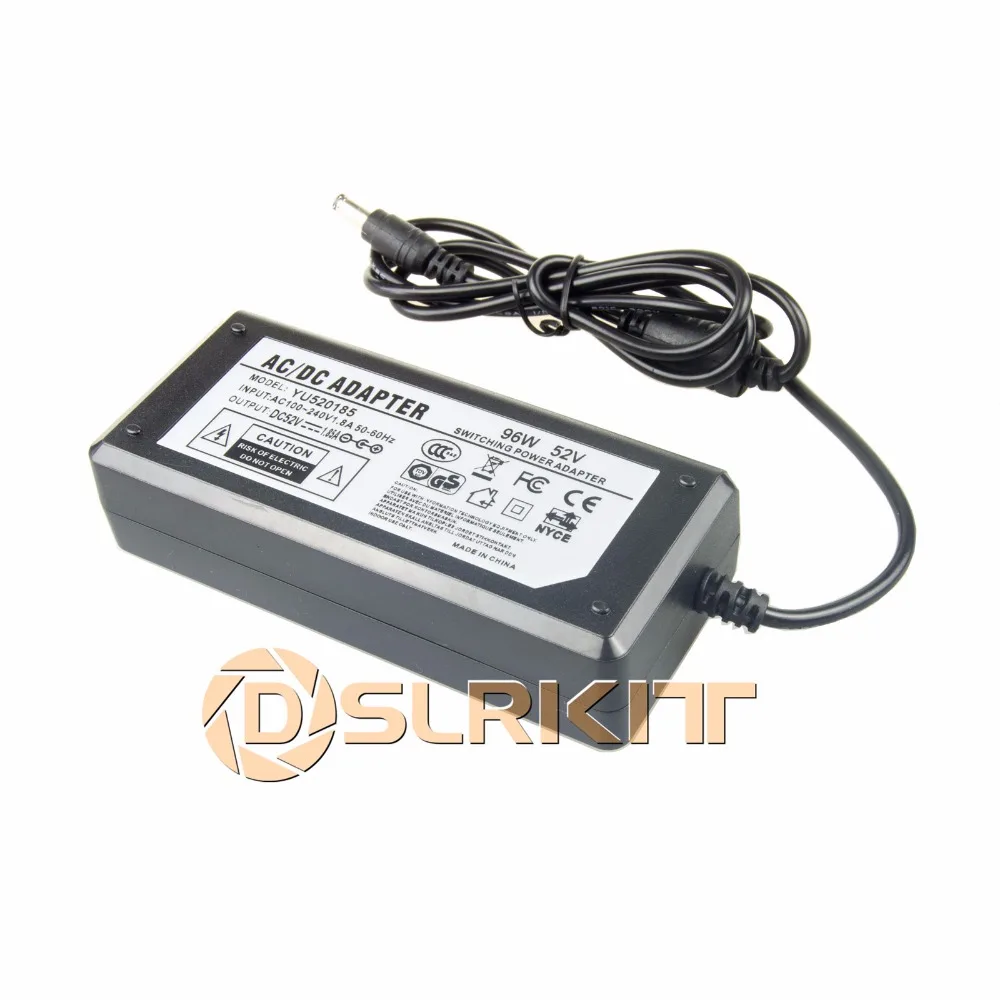 52V 1.85A 96Watt AC to DC Power Supply Adapter 100-240V for PoE Switch Injector