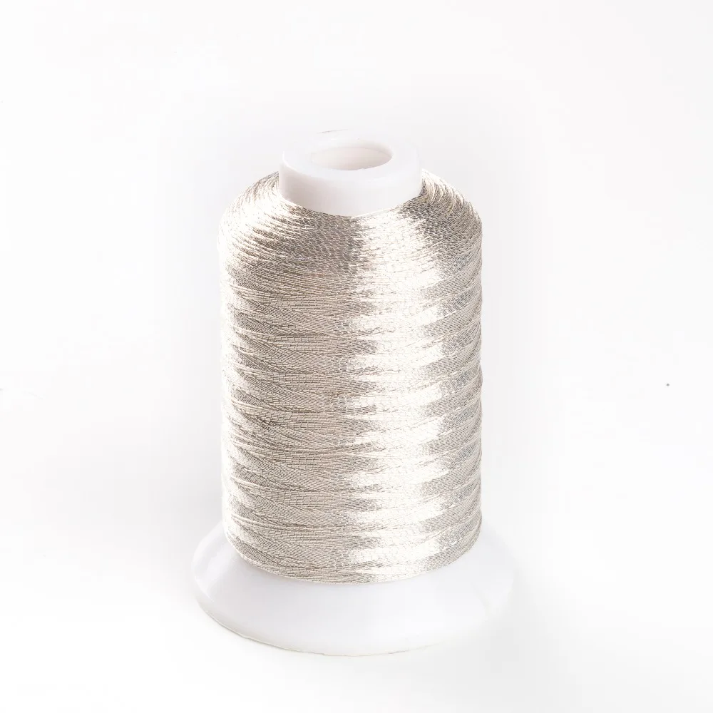 Pure Gold and Silver Color Metallic Thread for Embroidery Machine 500m/Spool