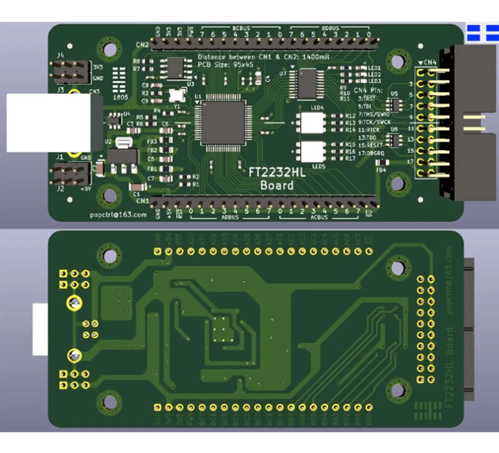ゆうなCatlog Board 2 New FT2232HL /FT4232HL Development Board FT2232H USB Port Support