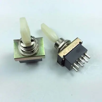 

Toggle switch KN3-203B ON-OFF-ON 3A 250V/AC Rocker Switch