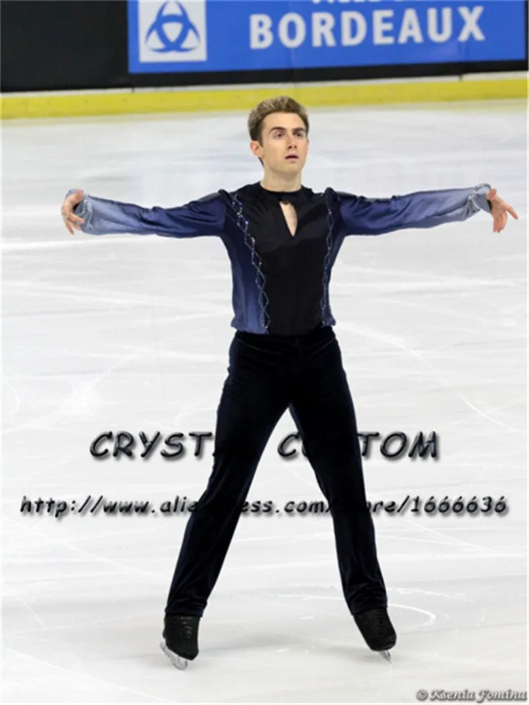 Custom Figure Skating Clothes For Men /Boys Fashion New Brand Vogue Figure Skating Competition Costume  DR3128