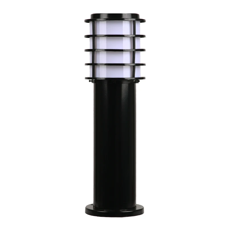 

Solar Powered Outdoor Garden LED Lawn Light Pathway Water-Proof Casting Aluminum White Acrylic Lampshade Yard Solar Lights