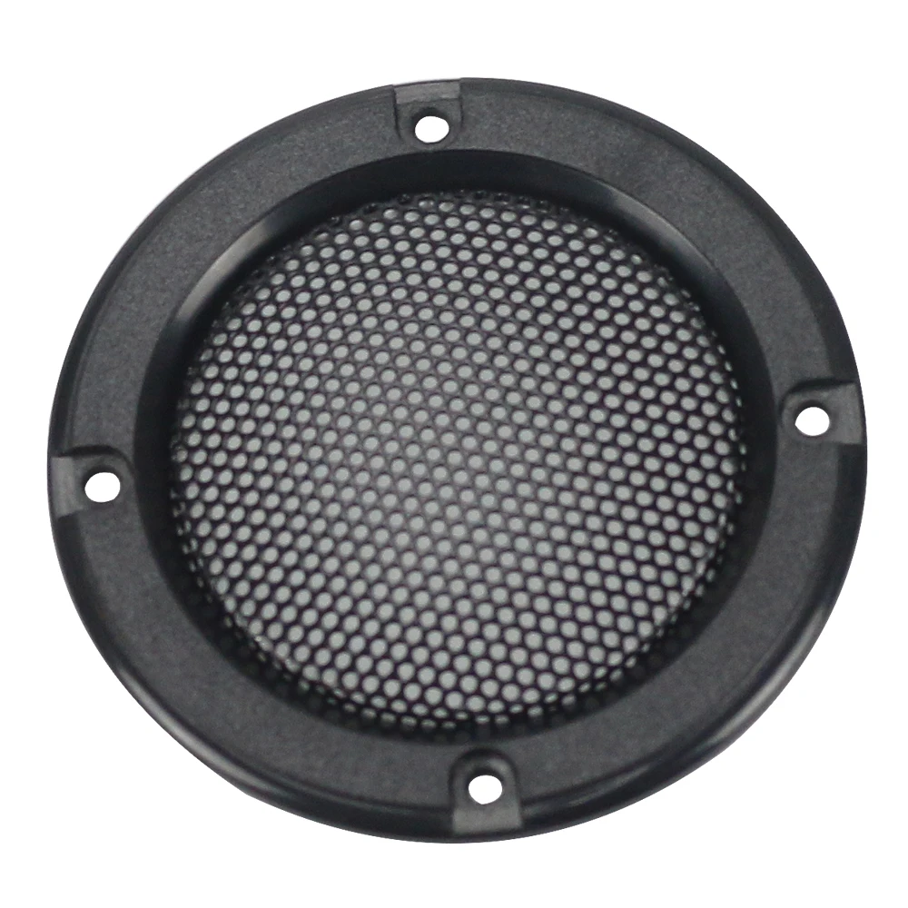 GHXAMP 2PCS 2 inch Black Car Speaker Grill Mesh Enclosure Net Protective Cover DIY Speaker Accessories