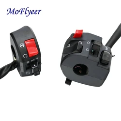 MoFlyeer 22mm Motorcycle Switches Motorbike Horn Button Turn Signal Electric Fog Lamp Light Start Handlebar Controller Switch