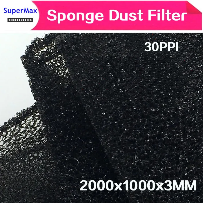 DIY 1000*2000*3mm Computer Mesh sponge PC Case Cooler Black Dust Filter Case Dustproof Cover for Chassis Canbinet 30PPI