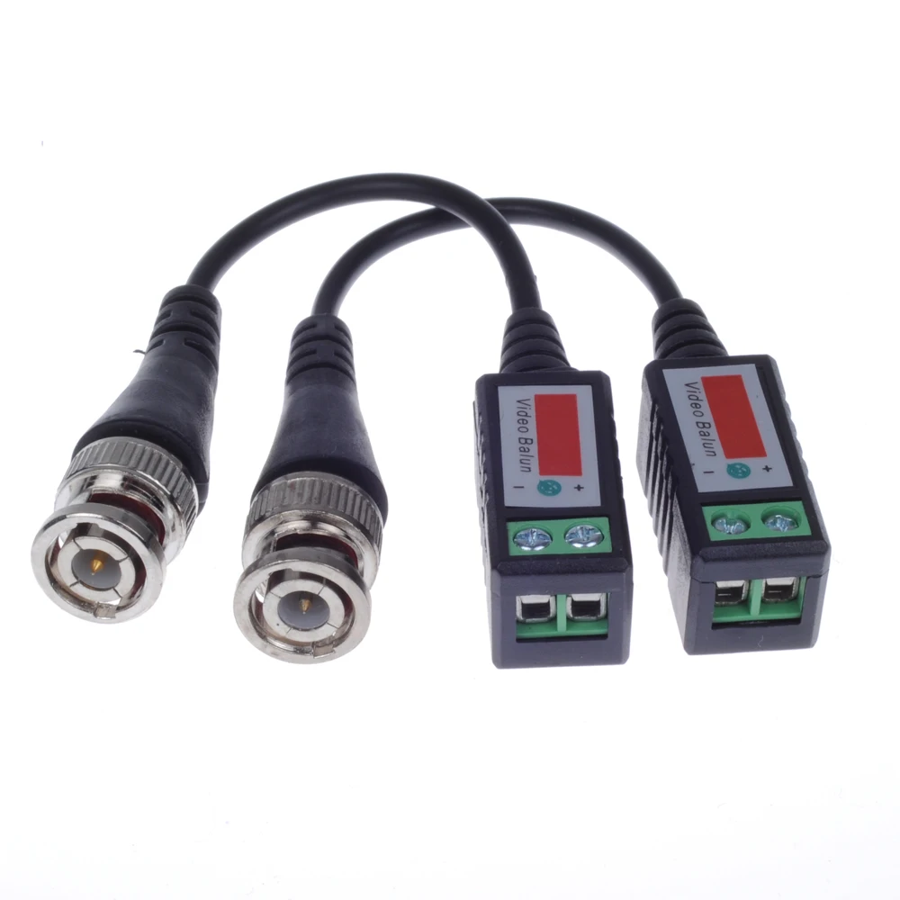 Twisted BNC CCTV Video Balun passive Transceivers UTP Balun BNC Cat5 CCTV UTP Video Balun up to 3000ft Range