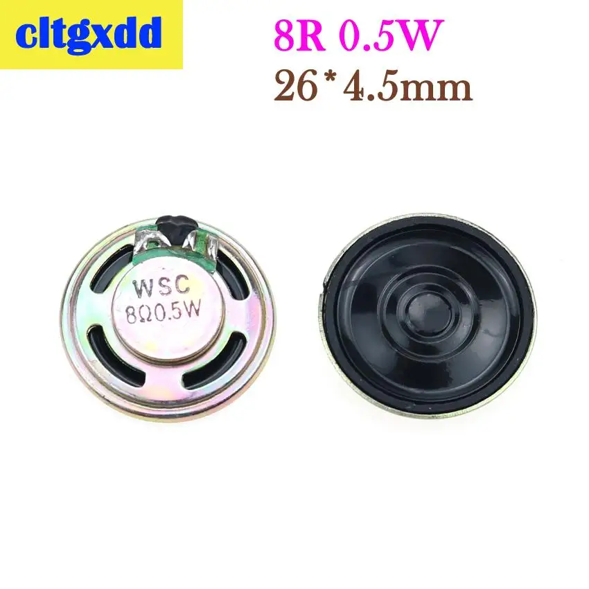 Cltgxdd 8 Ôm 0.5W Loa Còi Từ Loa 15 20 23 26 28 32 36 40 Đường Kính 50 MM 8R 0.5W Loa Còi Báo Âm Thanh Người Chơi