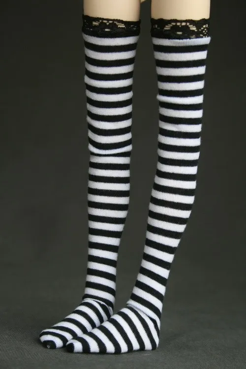 

[wamami] 11# ACC Black Stripe Socks/Stockings 1/4 MSD DOD BJD Dollfie