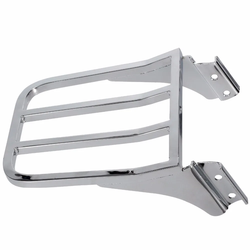 Motorcycle Chrome Backrest Sissy Bar Luggage Rack For Harley Fat Boy FLSTF Heritage Softail FLST Dyna Sportster XL883 XL1200