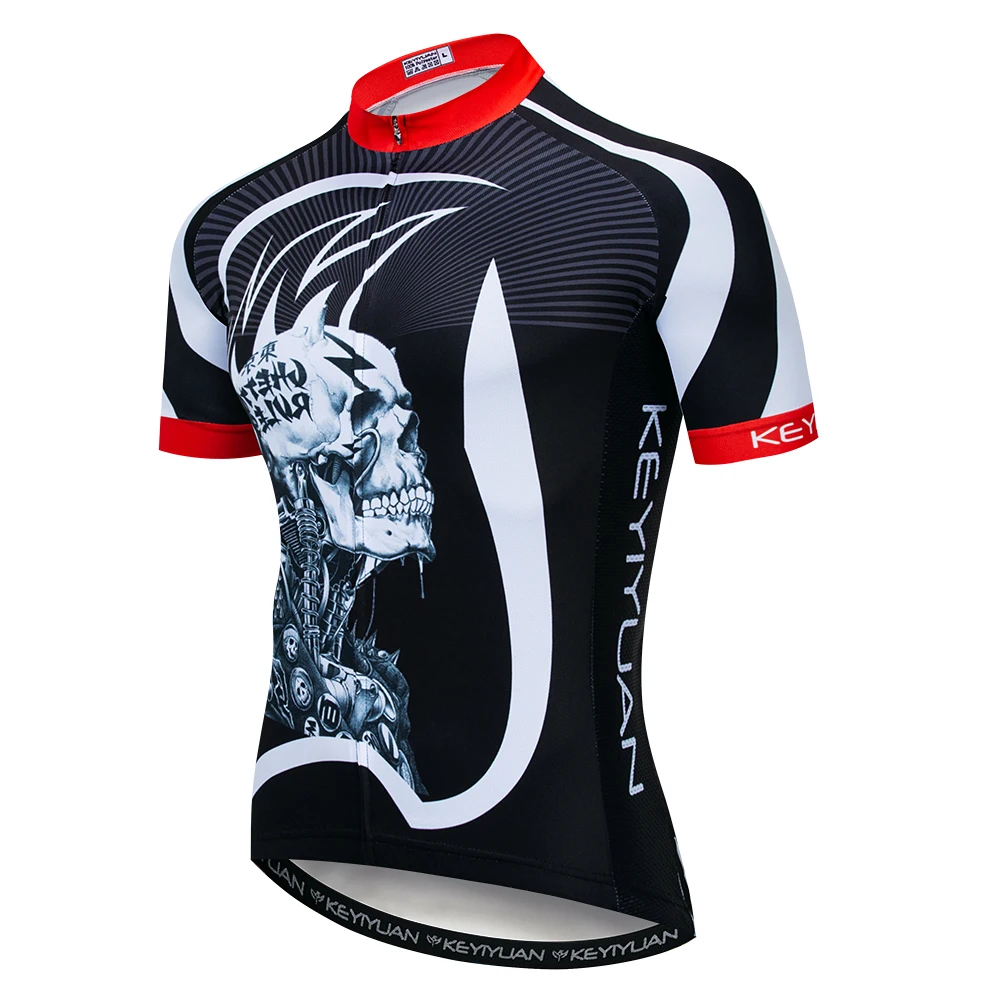 

2019 Keyiyuan spring and summer Jersey black equipment men Road bike breathable and quick-drying short-sleeved shirt