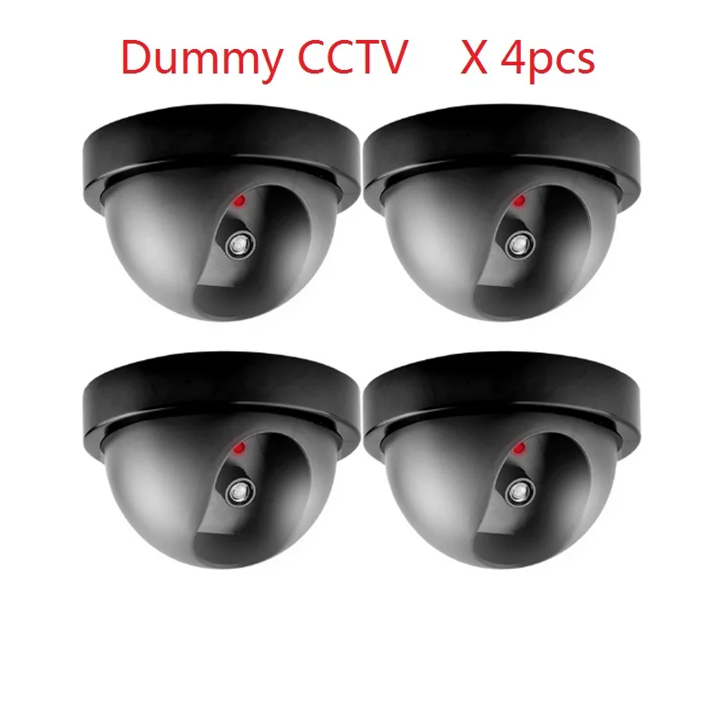 Black Wireless Security Fake Camera Simulated video Surveillance indoor/outdoor Surveillance Dummy Ir Led Fake CCTV Dome camera