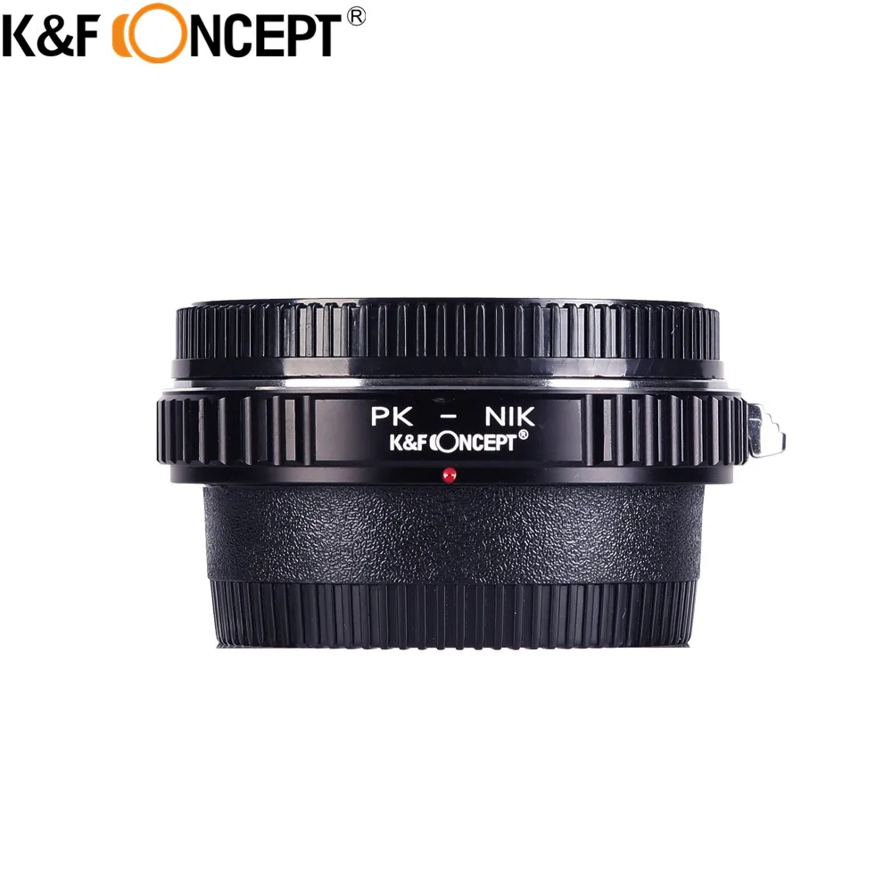 K&F CONCEPT For PK-AI(With Optic Glass) Camera Lens Mount Adapter Ring for PENTAX PK Lens to for Nikon AI F D90 D300 D700 D7000