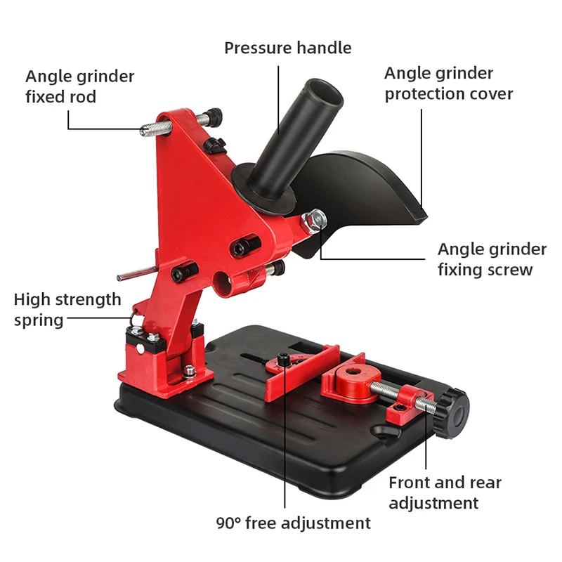 Universal Function Angle Grinder Stand Angle Grinder Bracket Holder Support for 100-125 Angle Grinder Power Drill Accessories