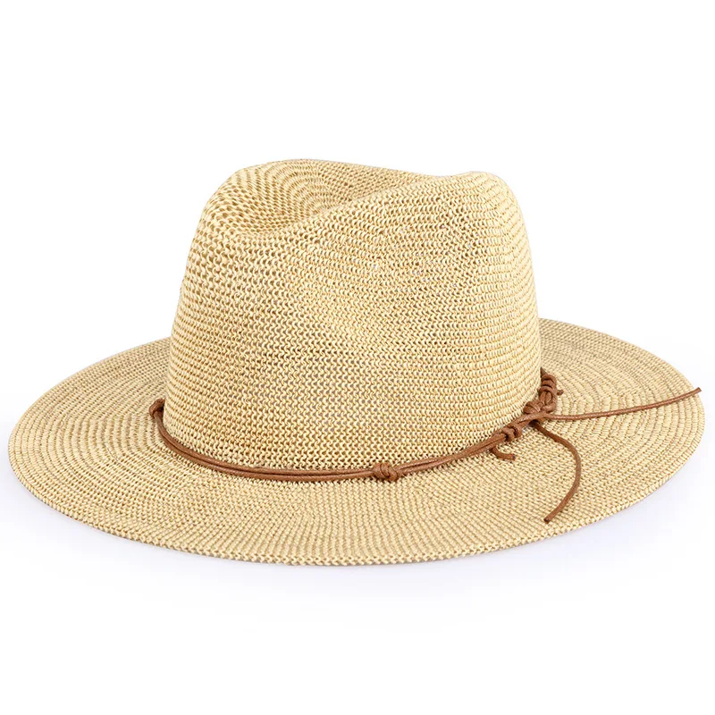 Summer hat new straw yarn lady\'s sun hat ，Sun and ultraviolet protection，Wide brimmed straw hat