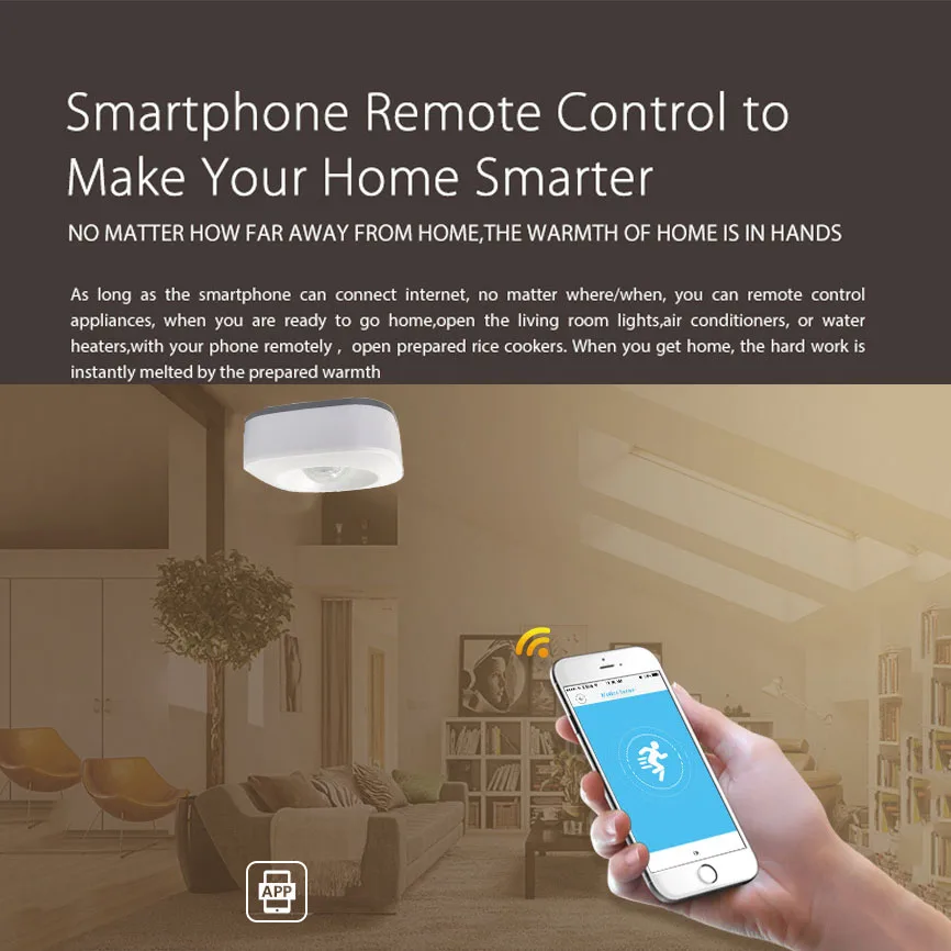 Zemismart Tuya WIFI PIR Motion Sensor Wireless Passive Infrared Detector Security Burglar Alarm Tuya APP Control Smart Home