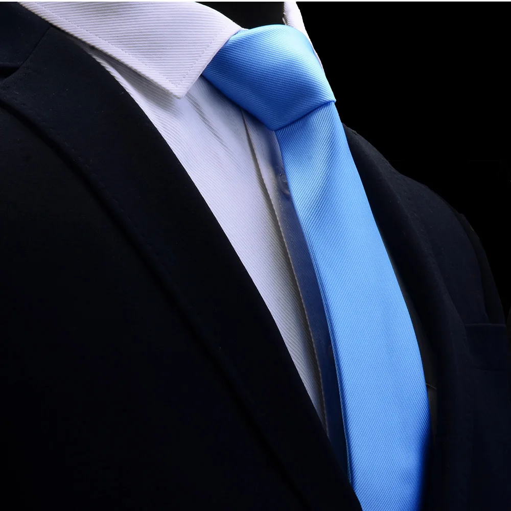 GUSLESON Kwaliteit Jacquard Geweven Zijde Effen Stropdas voor Mannen 8 cm Klassieke Effen Stropdas Rood Marine Goud Geel Stropdassen voor Bruiloft Zakelijk - afbeelding 1