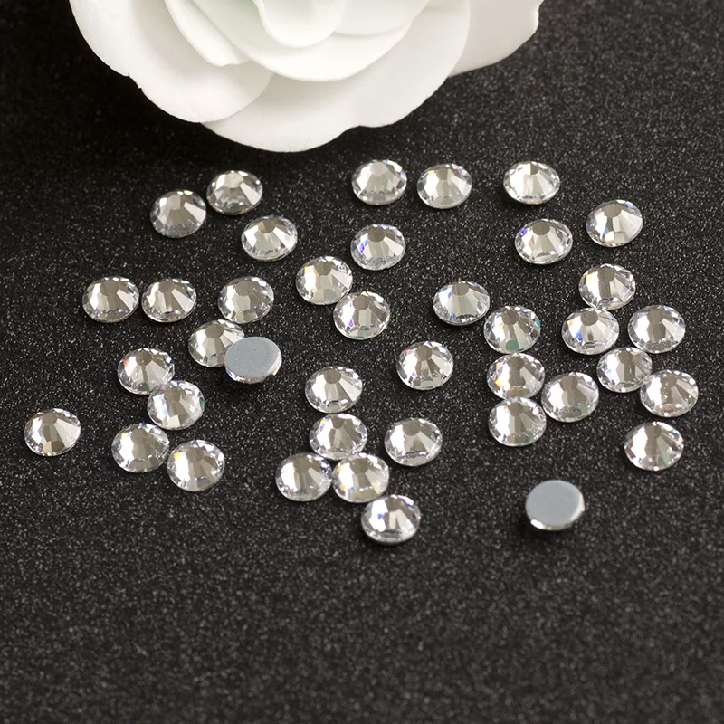 YANRUO 2058HF Kristall Hot Fix Strass Kristall Und Steine Flatback Strass Hotfix Kristalle Steine Für Kleidung Kleider – Detail 6