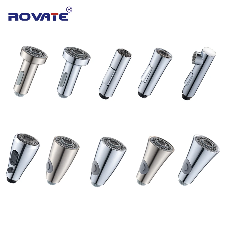 

ROVATE Faucet Spouts Brushed Pull out Kitchen Faucet Accessories Taps Outlet Spout